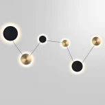 Настенный светильник светодиодный Odeon Light Galaxy 7115/36WL черный/бронза/металл IP20 LED 36W 1620Лм 3000K 220V