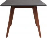 Стол R-Home Лунд 960*960 мрамор Графит Темный орех