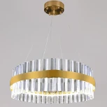 Подвесной светильник хрустальный светодиодный с пультом Reluce 98011-0.4-400 TB (220V, на тросе)