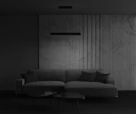 Подвесной линейный светильник Step 3000K 1x23Вт 120° LED Maytoni Technical P010PL-L23B (220V, на тросе)