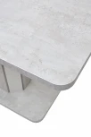 Обеденный стол M-City STORK Белый бетон/ Белый 120