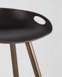 Стул барный Stool Group Флэш черный, бронзовые ножки УТ000001016