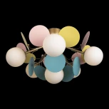 Потолочная люстра Loft It Matisse 10008/6C Mult (для детской, 220V, шарики, для девочки)