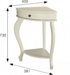 Консоль угловая Элегант дуб шампань Л от фабрики Mebelik