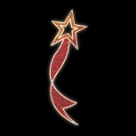 Светодиодная Консоль "Звезда" 80 x 200 см, 220В Красная