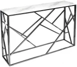 Консольный стол Garda Decor GY-CST2051214BLSM (Хром/Белый мрамор)