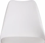 Стул TULIP (mod. 73) дерево/пластик/ПУ, 48.5*52.5*83cм, белый Tetchair 12649