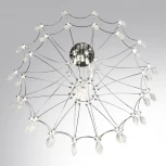 Подвесная большая люстра Odeon Light Flamenco 6699/51L хром/металл/хрусталь IP20 LED 51W (220V, на проводе)