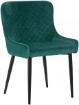 Стул обеденный RICHARD (черные матовые ножки, зелёный велюр (V108-64))