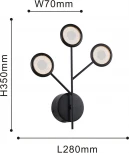 Настенный светильник F-Promo Mugs 4252-3W (LED, 220V)