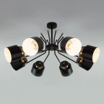 Умная потолочная люстра Eurosvet Batler 70133/8 черный