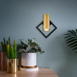 Спот Eurosvet Turro 20091/1 LED черный/ золото (220V)