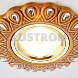 Встраиваемый точечный светильник Ambrella Дизайн С Узором И Орнаментом Гипс D5540 SB/CL