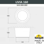 Потолочный светильник уличный Fumagalli Livia 160 3A9.000.000.AXD1L (220V, круглые, IP55)
