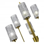 Потолочная люстра на штанге ST Luce Gacciolo SL1240.303.06 Латунь/Дымчатый E27 6*60W (220V)