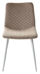 Обеденный стул M-City TINTIN BLUVEL-40 BEIGE / белый каркас