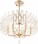 Подвесная люстра хрустальная на штанге Arte Milano Sorrento-2009 372009/6/250/490 GD (220V)