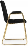Стул Woodville на металлокаркасе Lana black / gold 15544
