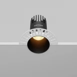 Встраиваемый светильник под гипсокартон Maytoni Dip DL120-10W-2.7K-TRS-B (LED, 220V, круглые)