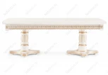 Стол Woodville Морнит 220(320)х110 молочный / золото 483916