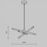 Подвесной светильник Freya Wands FR6130PL-L18B (LED, 220V, на проводе)