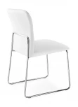 Обеденный стул M-City FRIDA CB/1806-SK MT.P77 CHROMED/ SKUBA S92 OPTIC WHITE