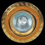 Встраиваемый точечный светильник Reluce 01021-9.0-001AK MR16 SG+GD (12V, круглые)