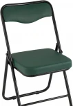 Складной стул Stool Group Джонни экокожа зелёный каркас черный матовый УТ000035364