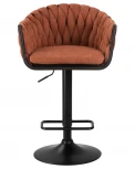 Стул барный LEON (оранжевая ткань (LAR 275-27))