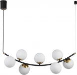 Люстра подвесная Nuvole V000087 (11002/7P Black) (220V, на тросе, шар)