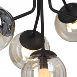 Потолочная люстра на штанге V4287-1/10PL Vitaluce (220V, шар, молекулы)