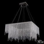 Подвесная люстра светодиодная APL LED Sicilia SH04.71.D.Ni.4000 (220V, хрусталь, на тросе)