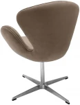 Кресло SWAN CHAIR латте, искусственная замша Bradex Home FR 0656