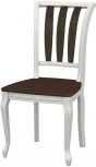 Стул Кабриоль, Жесткий, Эмаль белая/Орех темный, Аврора