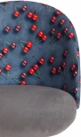 Кресло MELODY ткань/флок, серый, Botanica 08 cherry/29 Tetchair 19029