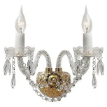 Бра Favourite Monreal 1735-2W (220V, хрусталь, подвески, подсвечник, свеча)