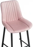 Полубарный стул Notta Седа К розовый / черный 511173