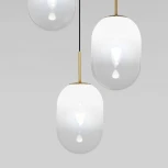 Подвесной светильник Eurosvet Loona 60161/3 латунь (220V, на проводе)