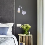 Настенный светильник с выключателем светодиодный для чтения Reluce 86202-9.2-001MN LED5W WT (220V)