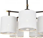 Потолочная люстра на штанге Escada Idea 10186/5PL 5x60Вт E27, металл/ткань, чёрный (220V)