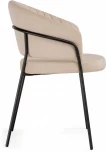 Стул на металлокаркасе Лео (Лео бежевый brandy light 2 / черный) Woodville арт.592481