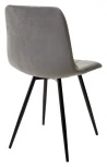 Стул UNO 25 СВЕТЛО-СЕРЫЙ #26, велюр / ЧЕРНЫЙ