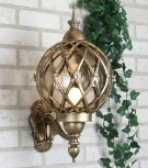 Настенный фонарь уличный Elektrostandard Sirius U черное золото (220V, IP44)