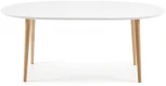 Стол обеденный La Forma (ex Julia Grup) Oqui (Белый/ МДФ,Бук,Дерево,Обработанная древесина)