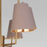 Потолочная люстра Wi-Fi на штанге Eurosvet Topanga 60173/6 латунь (220V, управление смартфоном, голосовое управление, умный дом - Minimir Home, Алиса, Маруся, Салют)