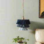 Подвесное бра бахрома Tassel Wall синий ImperiumLoft Tassel-Wall01 (178399-26) (220V)
