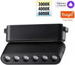 Трековый смарт-светильник Downlight для низковольтного шинопровода Novotech Easy 359464 черный с двумя режимами работы LED 6W 24V 3000-6000K (умный дом - Алиса, Tuya Smart)