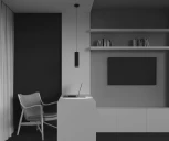 Подвесной светильник Orlo 4000K 1x12Вт 120° LED Maytoni Technical P085PL-12W4K-B (220V, на проводе, круглые)