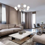 Потолочная люстра на штанге Escada Ethereal 2110/8P Nickel E14*40W Satin nickel