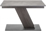 Стол на тумбе Woodville Тирион бетон чикаго серый / дуб гладстоун табак 462405
